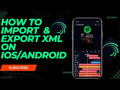 How to Import and Export an XML on IOS/ANDROID alightmotion #alightmotiontutorial