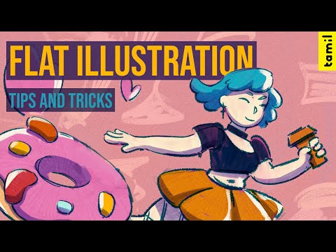 Flat Illustration Tutorial [ secret tips and tricks ]