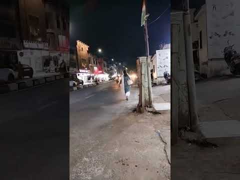 Street time lapse #street #traffic #night #light #headlights #bikes #surat #adajan