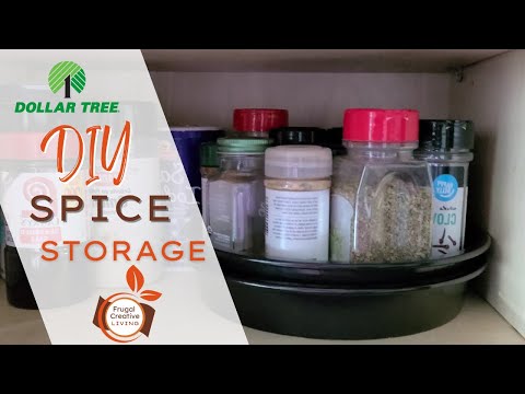 DIY Lazy Susan - Super Cheap Spice Storage!