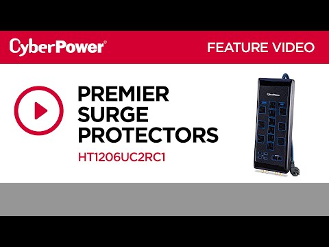 CyberPower Premier Home Theater Surge Protector HT1206UC2RC1 Feature Video