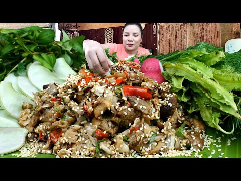 เห็ดฟางย่างซุปหอมงาคั่ว กับข้าวเหนียวฮ้อนผักสดเต็มถาด|ส้มซ่าพาเเซ่บ 28 พฤศจิกายน ค.ศ. 2024