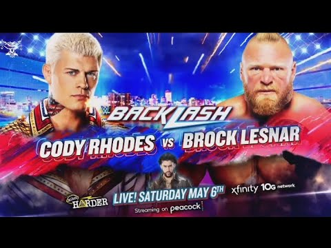 WWE Backlash 2023 - OFFICIAL MATCH CARDS.