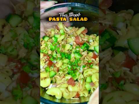 Pasta Salad recipe with Basic Ingredients #shortsfeed #salad #pasta #dietsalad #trendingshorts