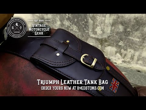 Triumph Tank Bag Leather Scrambler Bonneville Speed Twin #ForTheRide