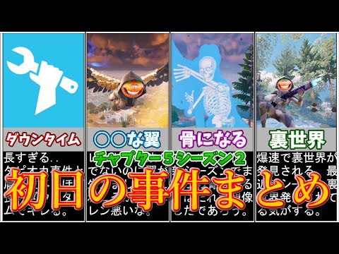 地獄のダウンタイム..チャプター５シーズン２初日の事件まとめ【フォートナイト/ゆっくり解説】