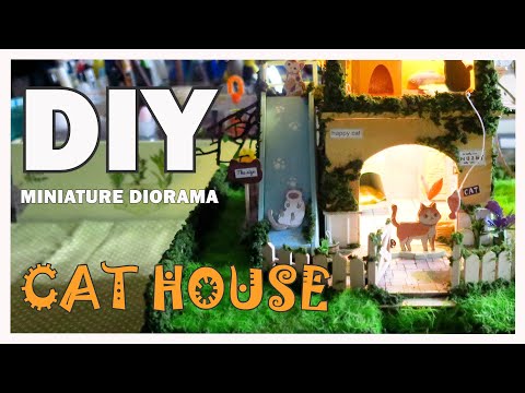 DG149 고양이 하우스/Cat House/Rolife/로보타임/DIY miniature kit/miniature minirose/미니어처 미니로즈/Diorama