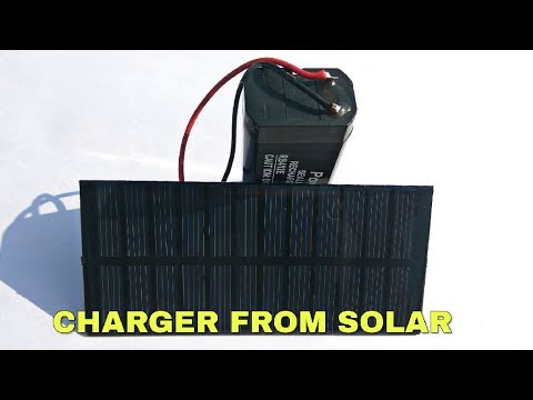 4 Volt Lead Acid Battery Charger From Solar panel