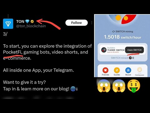 new mining app launch on | Pocketfi | ton supported project |#mining #crypto