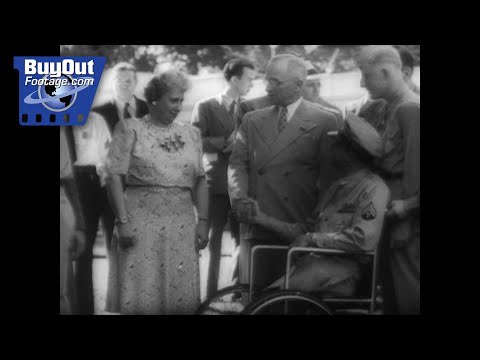 1946 White House Lawn Party: Honoring Wounded Veterans with President Truman