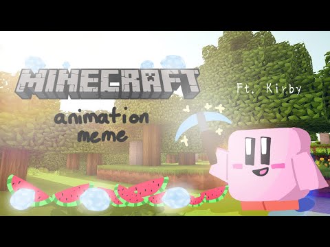 minecraft animation meme | ft. kirby