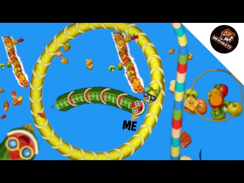 🐍 WORMSZONE.IO | New Skin Update Watermelon  Snake / Epic Worms Zone Megic Gameplay! | MR Prince77