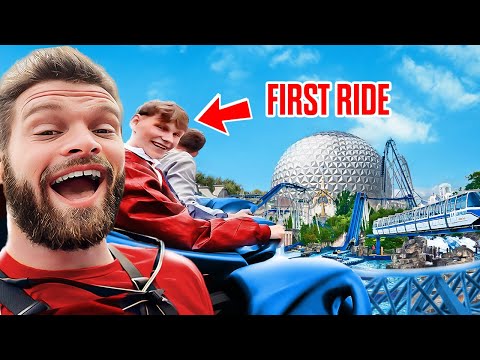 HE RODE HIS FIRST 200FT ROLLER COASTER at EUROPA PARK!! 😍