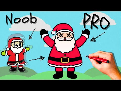 How to Draw Santa Claus 🎅✨ Easy Christmas Art for Kids and Beginners!