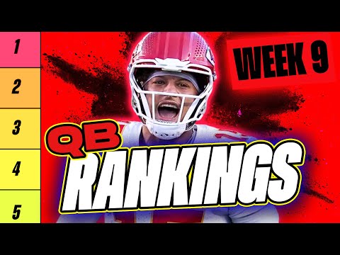 🔥 NEW Top 20 QB RANKINGS for Week 9 Fantasy Football 🚀 | Fantasy Football Rankings