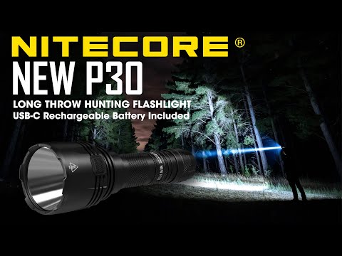 NITECORE NEW P30 676 Yard Long Range Hunting Flashlight with USB-C Rechargeable 21700 Battery