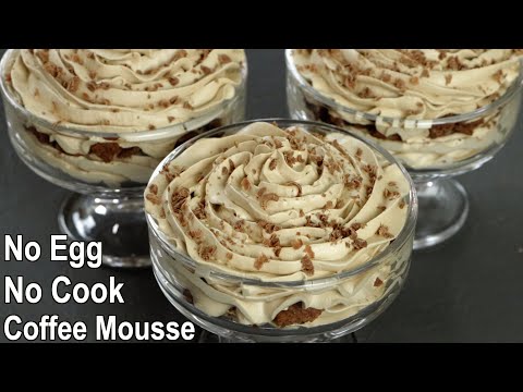 15 minutes Coffee Mousse Recipe | Easy dessert at home