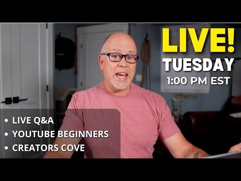 Live Stream #40 - Beginner Youtubers, CREATORS COVE, Live Q&A & more!