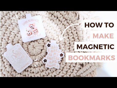 CRICUT PROJECTS TO SELL: Magnetic Bookmarks! 📖 // How To Make Magnetic Bookmarks With Cricut