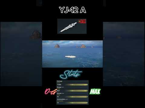 YJ-12 A stats preview in Modern warships #modernwarships #shorts