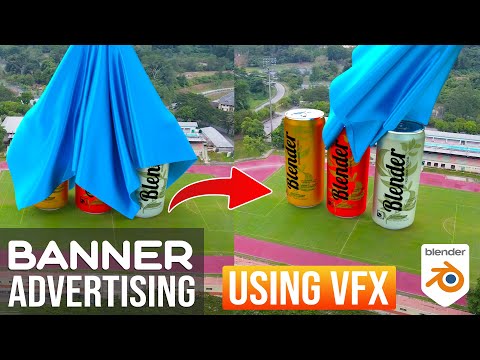 How To Create Cloth Reveal CGI Ads Using VFX in Blender | Blender VFX Tutorial