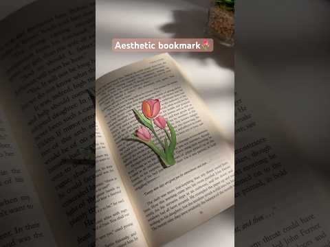 Aesthetic bookmark 🌷#explore #explorepage #exploremore #art #trending #diy #painting #bookmark