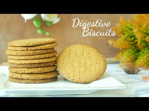 Healthy Homemade Digestive biscuits || Asheescookbook