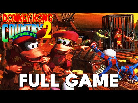 Donkey Kong Country 2 Diddy's Kong Quest (SNES) - Full Game Walkthrough (NO COMMENTARY)