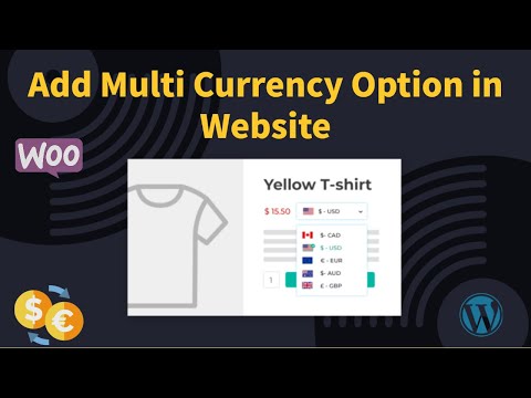 Enable Multi Currencies In Your Shop | WooCommerce Multi Currency | YITH Multi Currency Switcher