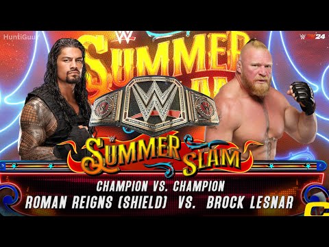 FULL MATCH - Brock Lesnar vs. Roman Reigns - Universal Title Match: SummerSlam