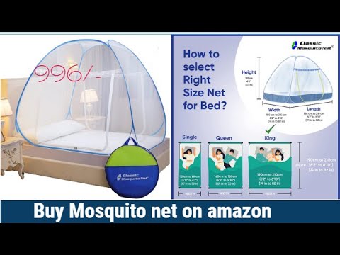 Mosquito net for double bed | king size flodable mosquito net | Classic Mosquito Net