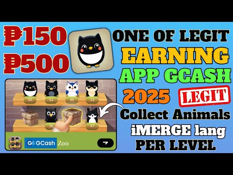 ZOO MERGE APP=ONE OF LEGIT EARNING APP GCASH 2025||COLLECT PETS TO EARN FREE GCASH MONEY#earningapp