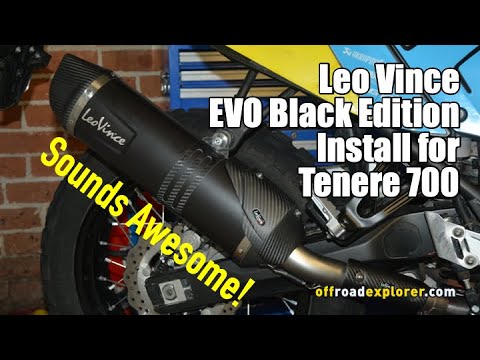 LV EVO Black Edition Exhaust Install for Tenere 700