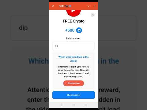 Cats Airdrop Free 💯#shortvideo #crypto#airdrop