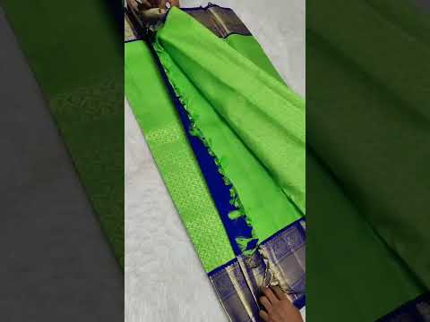 🌿Pure Kanchipuram Handloom Pattu Silk Sarees*🌹 1 Gram Gold Pure Jari sarees🌿 Resam  Warp Silk Sarees