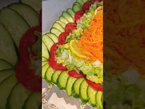 Easy and quick salad tray decoration #short video