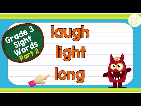 Sight Words - Grade 3 Level 2 | Practice Reading | Basic English Words | Learn How to Read | Reading