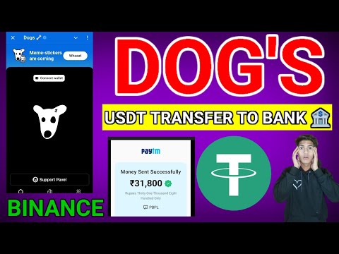 Dog's USDT Transfer To Bank Full Guide Video Step By Step 😯