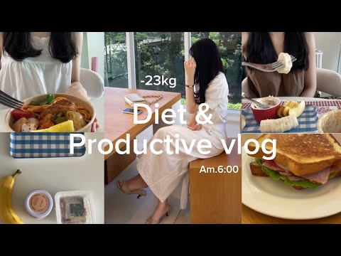 Morning Diet Vlog at 6 a.m. after losing 23kg.