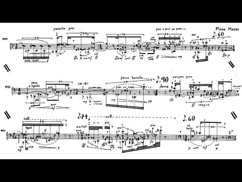 Brian Ferneyhough - Sonatas for String Quartet (1967) [Score-Video]