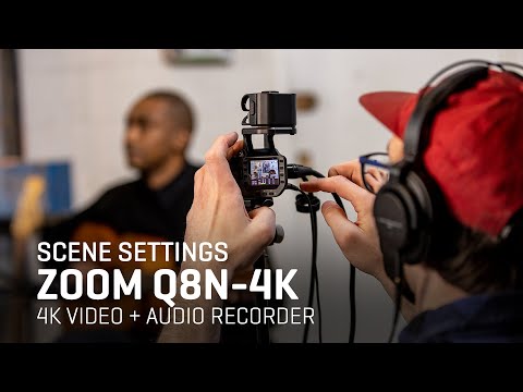 Zoom Q8n-4K: Using the Scene Settings