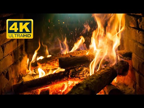 🔥 Ultra HD Cozy Fireplace 4K | Crackling Fire Sounds for Relaxation & Sleep