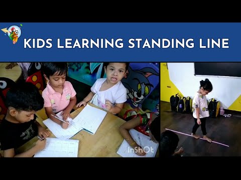 Kids learning standing line | Classroom activities | pencildz