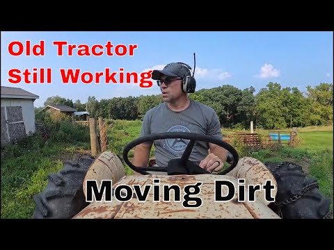 Moving Dirt With Vintage 1964 Case Loader Tractor