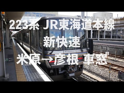 JR東海道本線 223系 新快速 米原→彦根 車窓