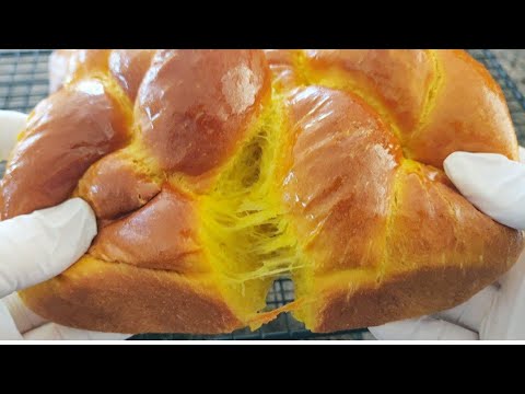 秋冬要多吃南瓜，放三天都不会硬的南瓜老面包做法|How to make old fashioned pumpkin bread that won’t harden for three days.