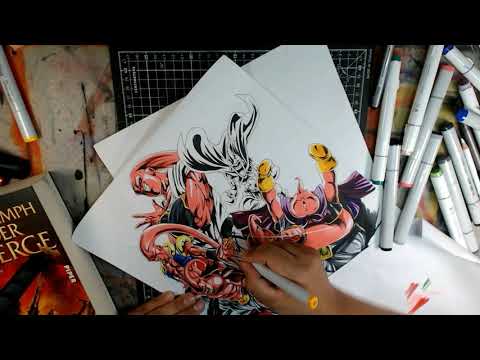 Drawing Majin Buu Saga Dragon Ball Z