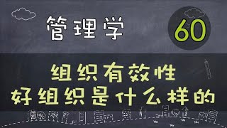 【管理学】   组织有效性 | 好组织是什么样的？     #管理学#系列课程