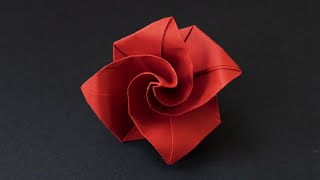 Easy Origami Rose / Simple Paper Flower