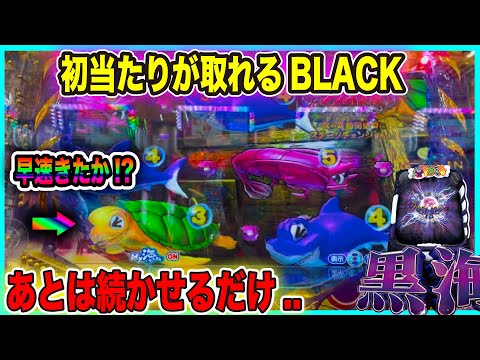 初当たりが早い【P大海物語4スペシャルBLACK】あとは連チャンすれば..簡単..だよ.ね!?